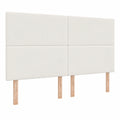 Verstellbares Cord-Kopfteil aus Creme-Cordstoff 180 cm, Rechteckig & Gepolstert
