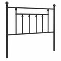 Schwarzes Stahl-Metallkopfteil, 90cm, für Schlafzimmer Metallbett
