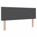 Cordstoff Kopfteil Dunkelgrau 144 cm, Modernes Polsterdesign mit Verstellbarer Höhe