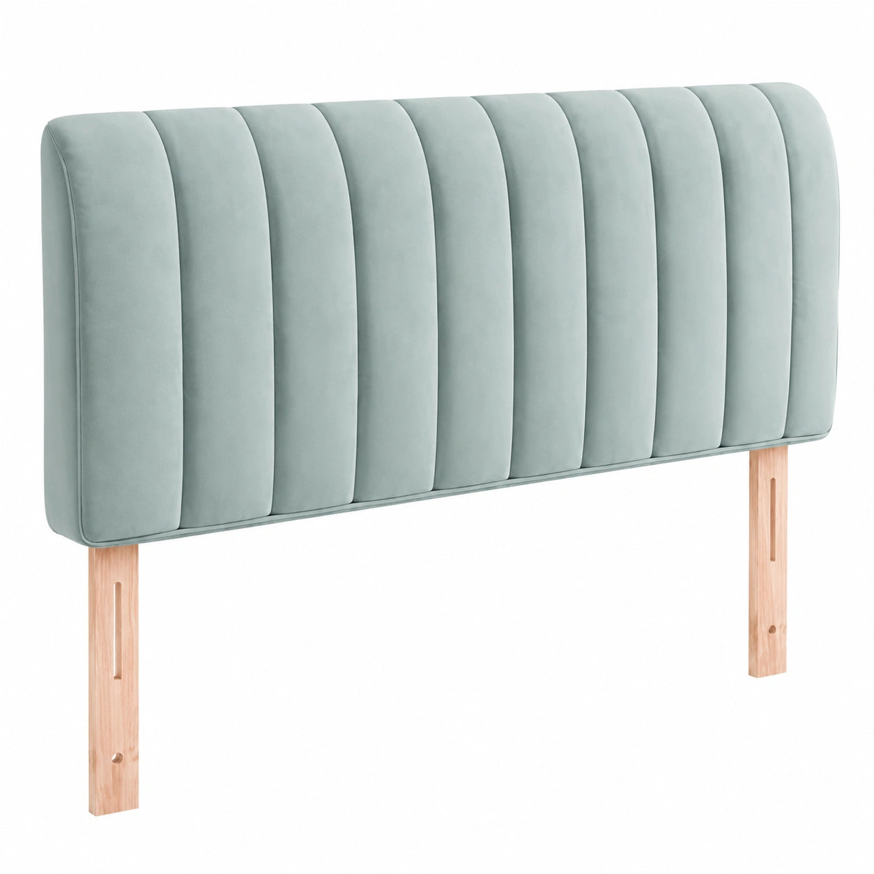 Elastische Kopfteilbezug 180 cm in Grau, Gepolstert und Waschbar