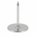 QUARKZMAN 30 Stück Ziernägel, 16 mm x 25 mm, flache Köpfe, Dekonägel für Möbel & Sofakopflehnen, Silber
