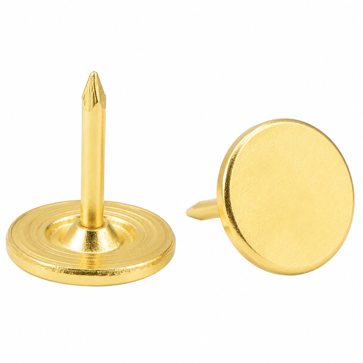 QUARKZMAN Dekorative Polsternägel Gold 30er Set, 11x10 mm, Flacher Kopf für Möbel & Sofa