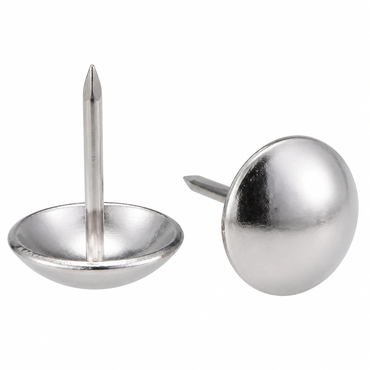 Möbelnägel 60 Stück, Edelstahl, Rundkopf, 19mm, für Sofa und Kopfteile
