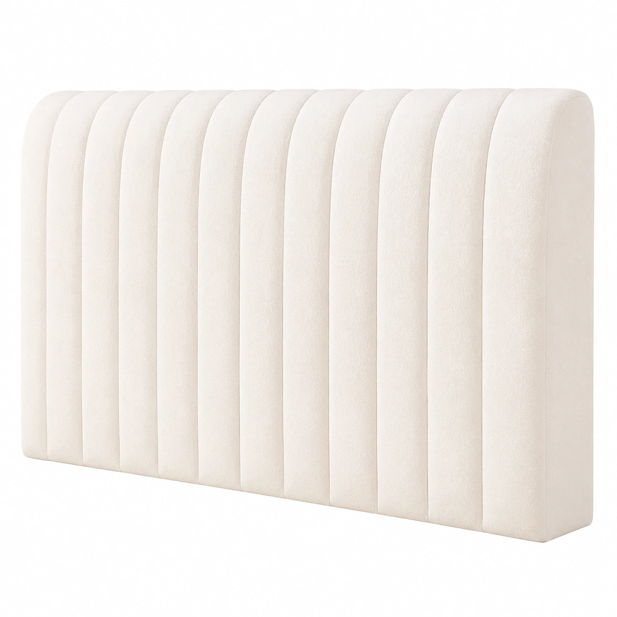 Samt Kopfteilbezug, Stretchhusse für Betten, Staubdichter Überzug, Beige 150cm