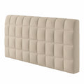 Kristall-Samt Kopfteilbezug staubdicht für King-Size-Bett, 210cm Braun
