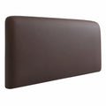 Stretch Leder Kopfteilbezug für Betten - Braun, 120cm