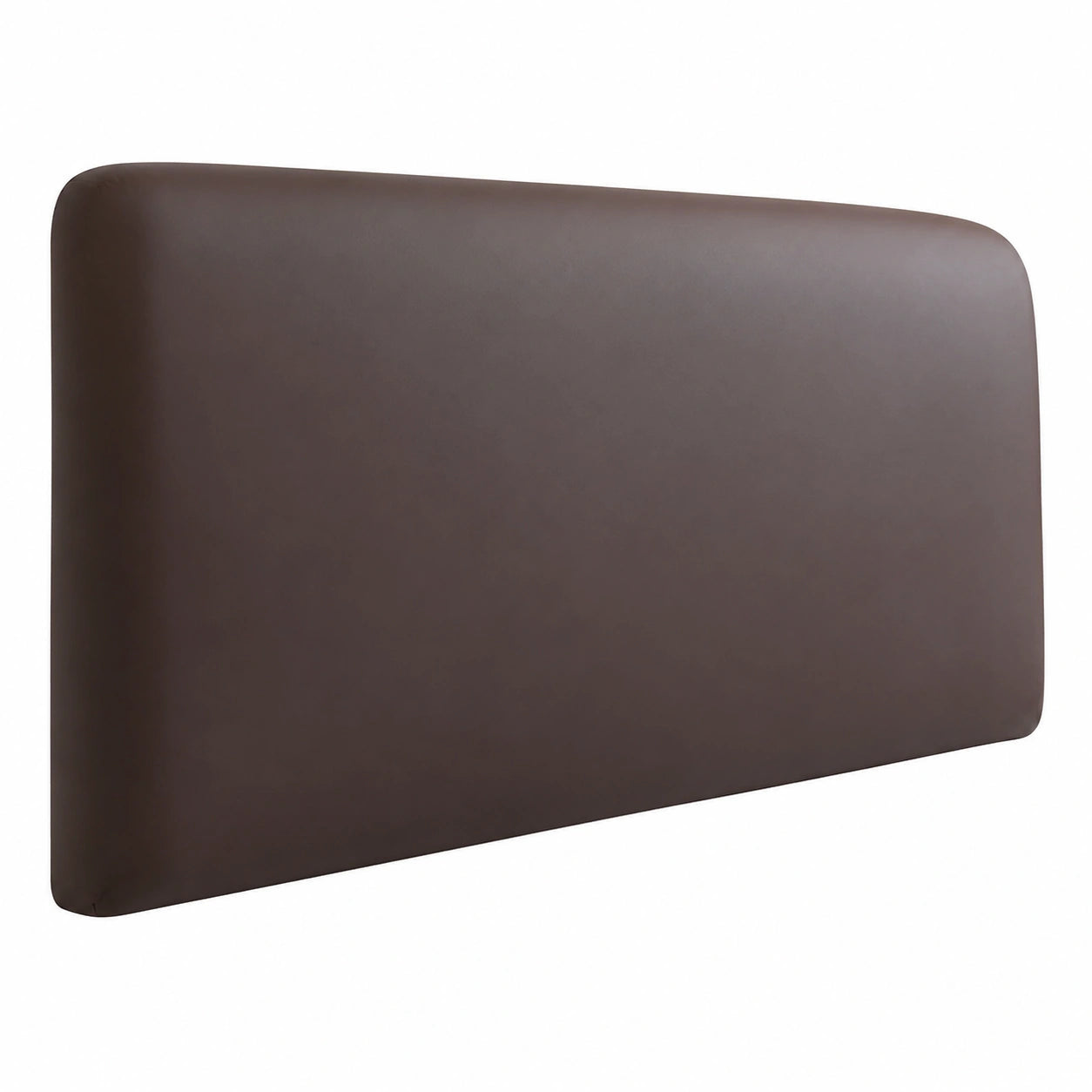 Stretch Leder Kopfteilbezug für Betten - Braun, 120cm