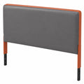 Cutfouwe Elastischer Kopfteilbezug aus Leder, Staubdichter Schutz, Dunkelgrau, Größe 210-230 cm
