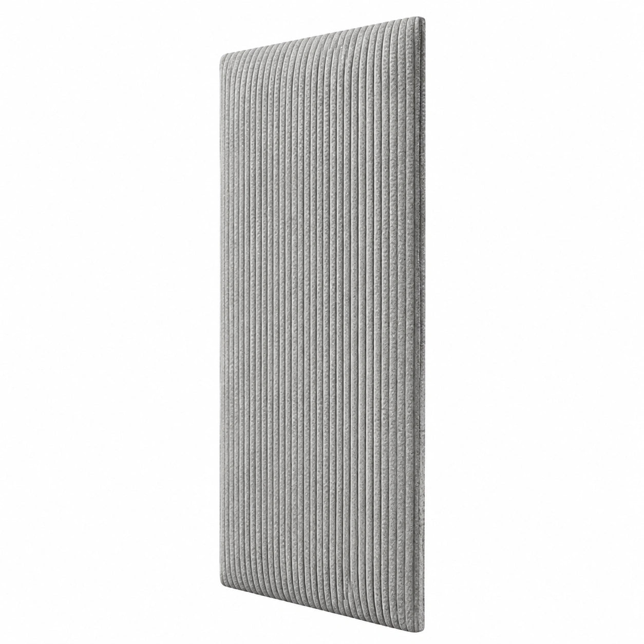 DHOME Schallabsorbierende Cord-Paneele, Selbstklebend, Stoßfest, Ideal für Wanddekoration und Kopfteile im Schlafzimmer, Grau, 60x33cm