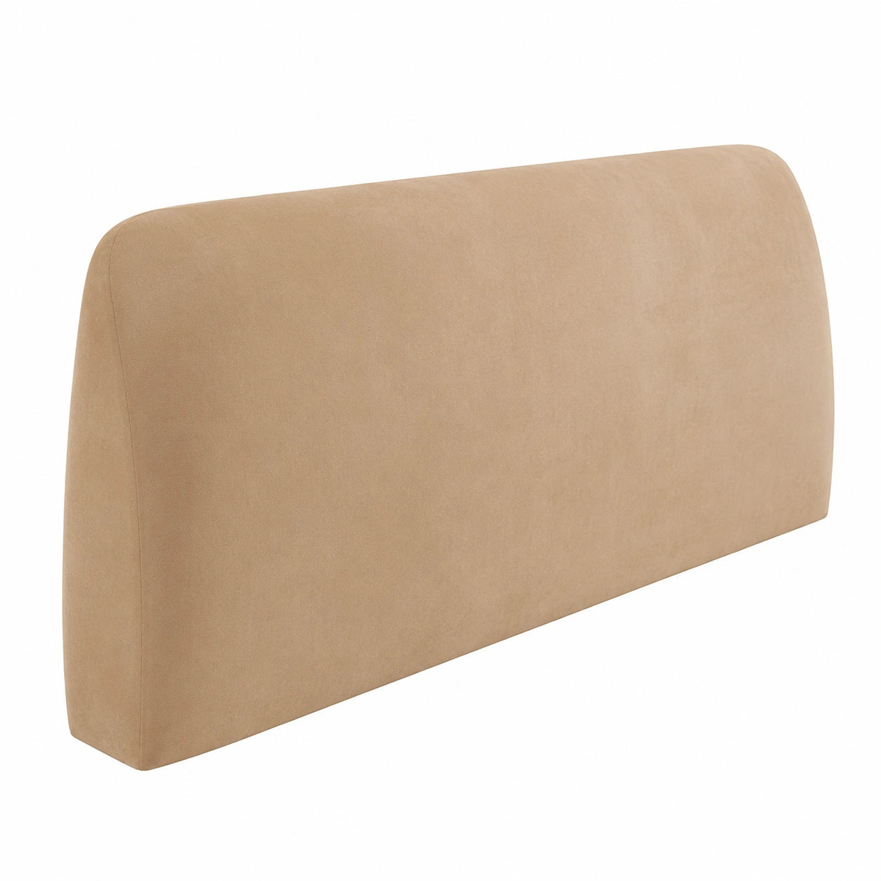 Samtene Kopfteilhusse, Stretchbezug für Schlafzimmer, Staubschutz, Sand (180-200 cm)
