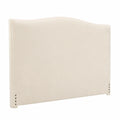 Elastische Samt-Kopfteilhusse für Schlafzimmer, Abnehmbar, Beige, 170-190cm