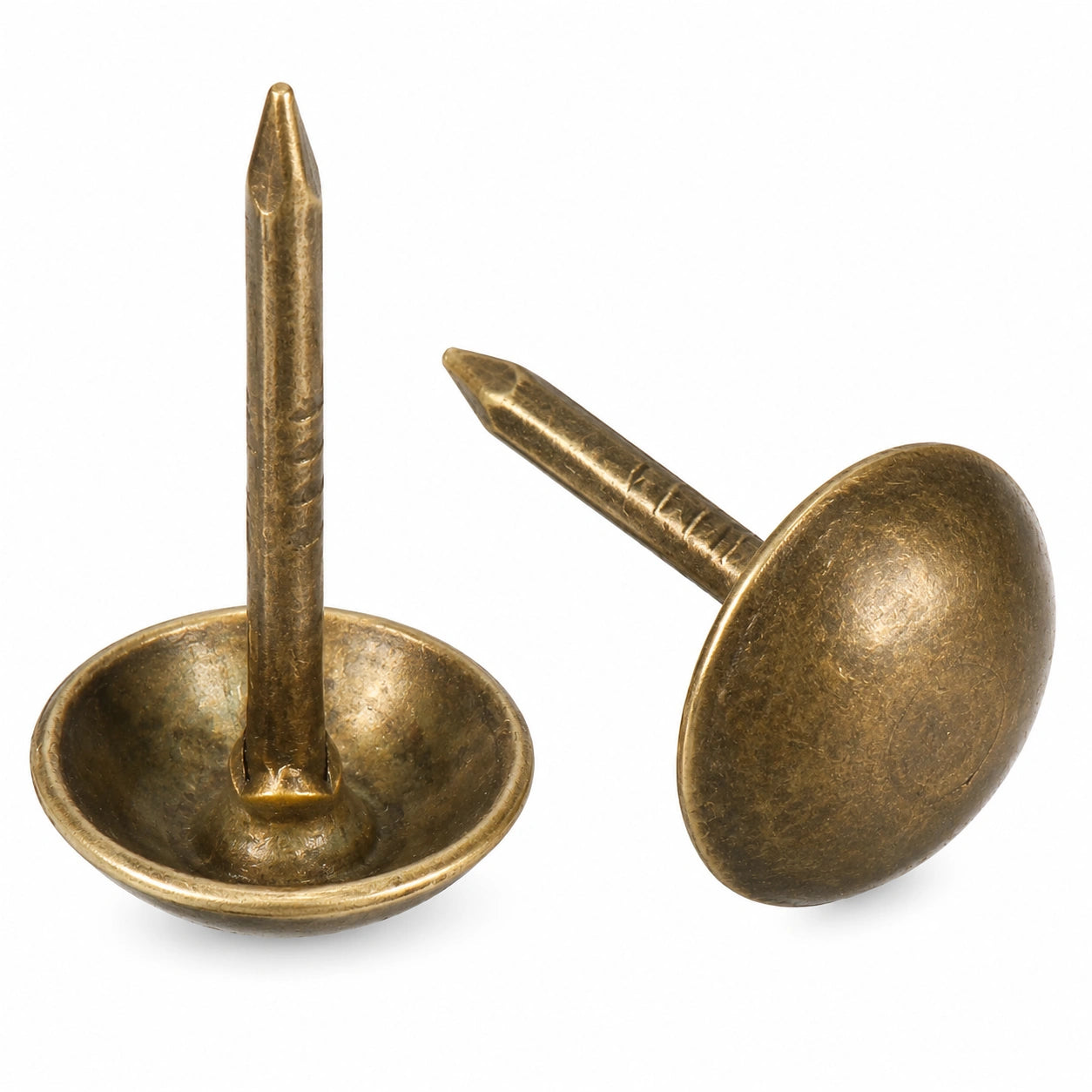 Bronzefarbene Polsternägel - 100 Stück, 7mm Ø, 13mm Höhe - Antik-Stil für Möbel