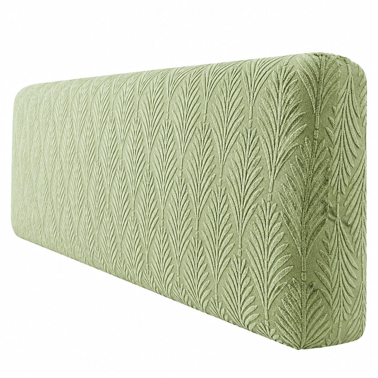 Stretch-Jacquard Kopfteilbezug, Staubschutz, All-Inclusive, 180 cm, Salbeigrün