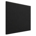 Luxuriöses gepolstertes Wandkissen aus Premium-Samt, 50x50 cm, Schwarz, für Schlafzimmer, Wohnzimmer oder Kinderzimmer
