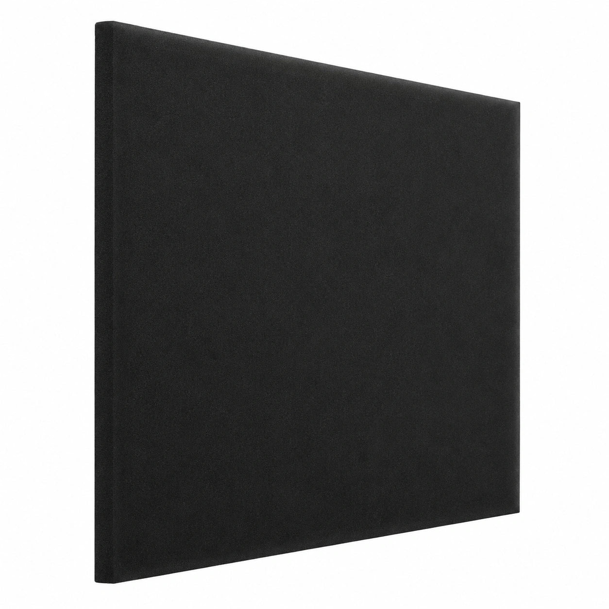 Luxuriöses gepolstertes Wandkissen aus Premium-Samt, 50x50 cm, Schwarz, für Schlafzimmer, Wohnzimmer oder Kinderzimmer