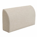 Ergonomisches Rückenstützkissen mit abnehmbarem Leinenbezug, ideal für Bett, Sofa, Bürostuhl und Autositz, in Beige