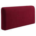 Staubdichte Stretch-Bettkopfteilbezug - Beige/Schwarz 200cm/180cm, Vollständig Abdeckend, Schützt vor Staub, Weinrot-Variante, Größe: 170cm