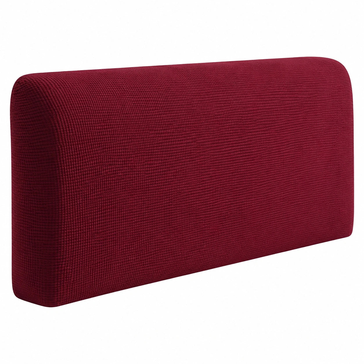 Staubdichte Stretch-Bettkopfteilbezug - Beige/Schwarz 200cm/180cm, Vollständig Abdeckend, Schützt vor Staub, Weinrot-Variante, Größe: 170cm