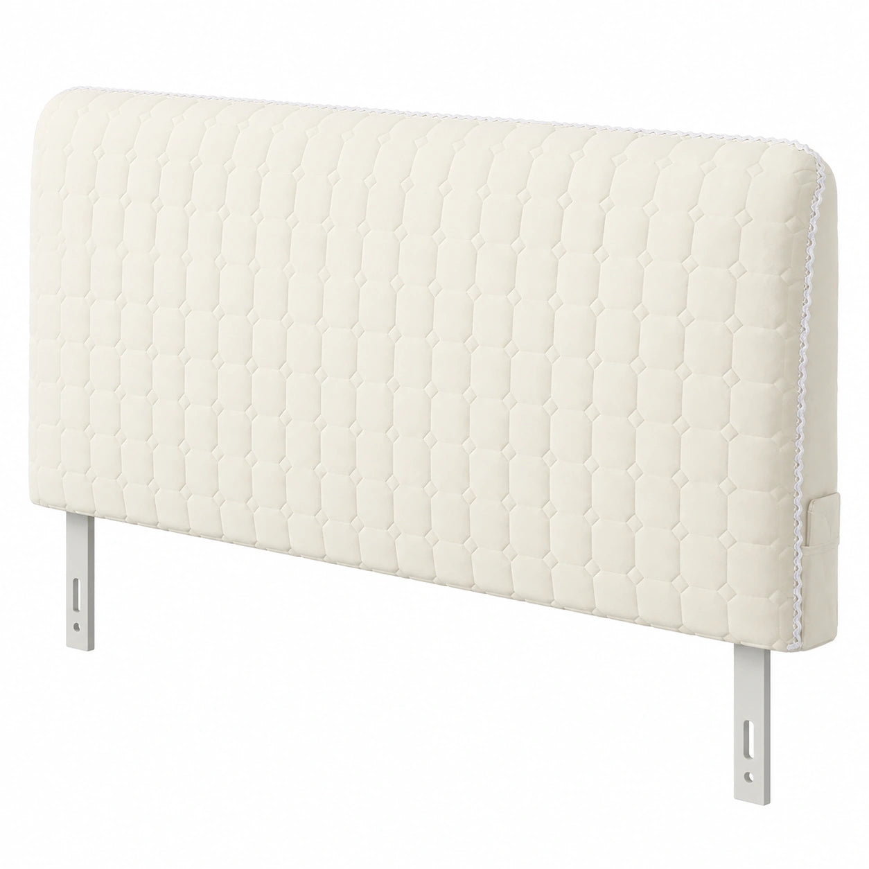 Staubdichter Kopfteilbezug für Schlafzimmer, Cremeweiß, 130 cm