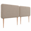 DHOME Akustik-Kopfteil aus Aqualine-Stoff, Beige, 220cm